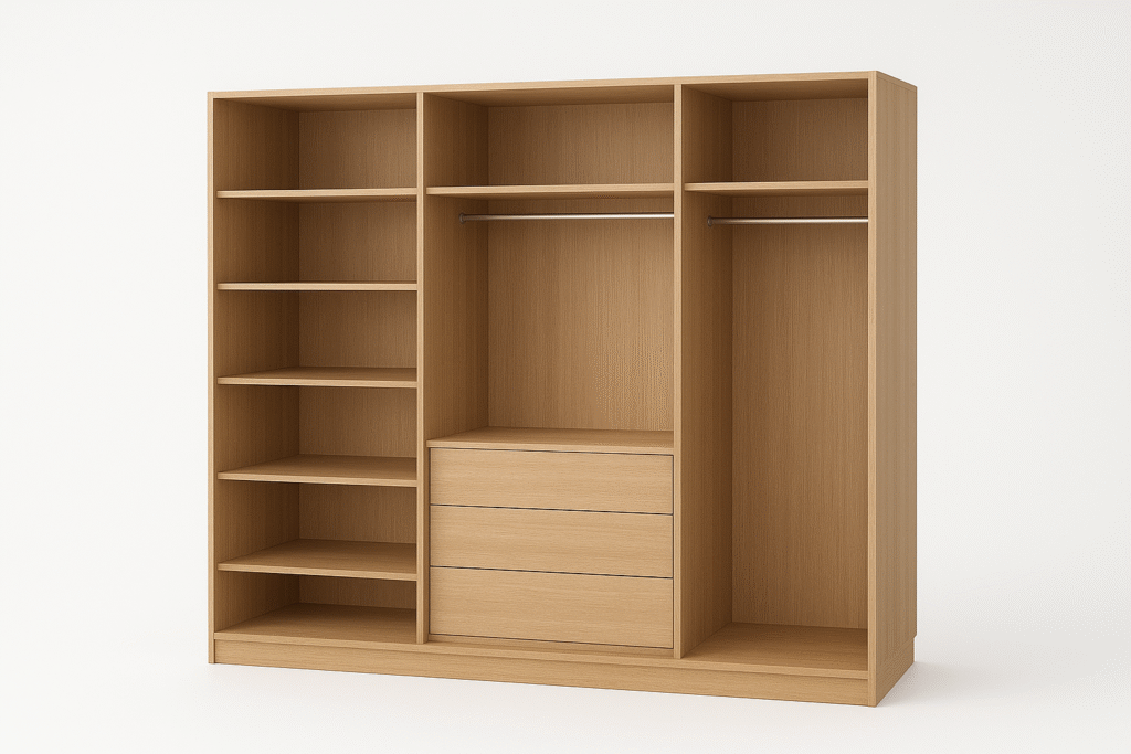 Minimalist Oak Wardrobe Design